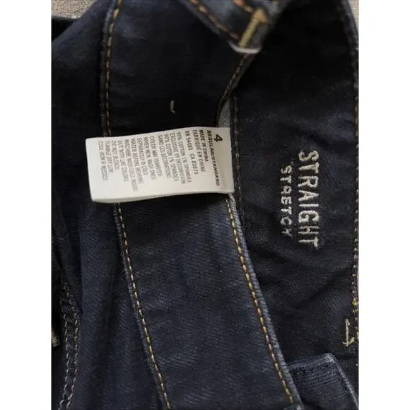 American Eagle Outfitters Women's Jeans Size 4 Straight Stretch Blue - Picture 6 of 7